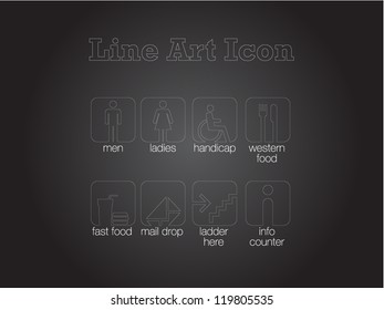Signage Icon for Mall