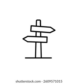 Signage icon, representing guidance, direction, and essential information for navigation.