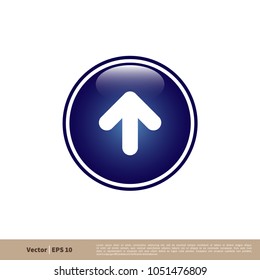 Up Signage Icon Vector Logo Template Illustration Design. Vector EPS 10.