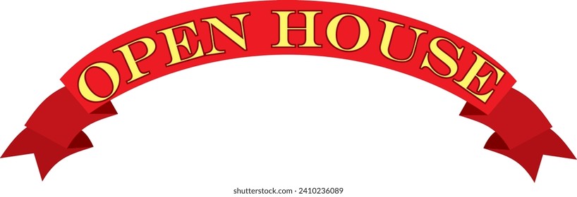 SIGNAGE OPEN HOUSE VECTOR ILLUSTRATION