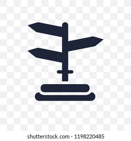 Signage transparent icon. Signage symbol design from Maps and locations collection. Simple element vector illustration on transparent background.
