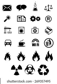 Signage vector icons collection