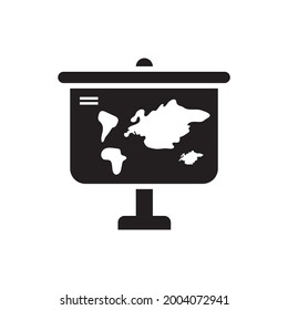 Signage vector solid icon. Location and Navigation symbol eps 10 file