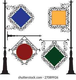 Signage wrought iron
