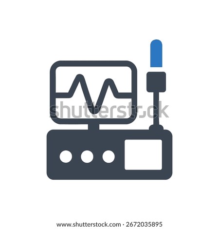 Signal Analyzer Icon Isolated On White Background 
