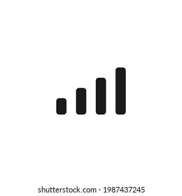 Signal bar icon. Status bar symbol. Vector Illustration  for mobile concept and web design. 