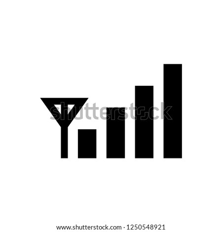 Signal bar icon vector