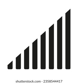 Signal bar icon. Vector illustration. EPS 10.