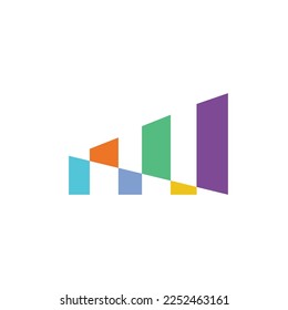 web de diseño de concepto de vectores de logotipo de barra de señales