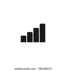 signal bar phone logo vector