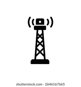Sinal Beacon Tower com luz elevada e equipamento de comunicação