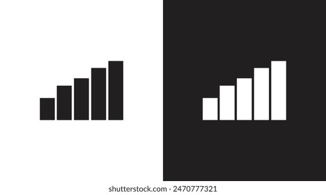 signal black and white icon vector