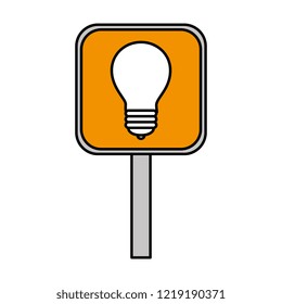 signal with bulb light