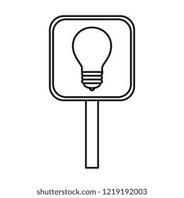 signal with bulb light
