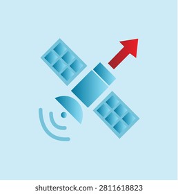 signal button icon. vector illustration 