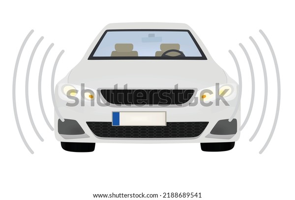 Signal car wave. vector\
illustration