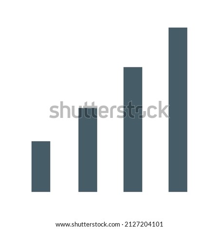 Signal Cellular 4 Bar icon vector image. Can also be used for Mobile UI UX and Animations. Suitable for mobile apps, web apps and print media.