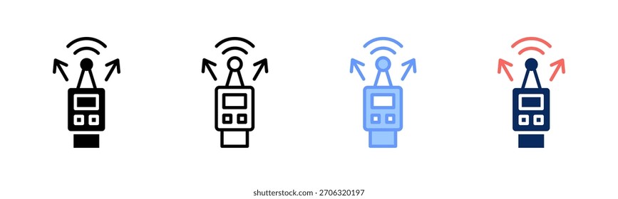 Signal Clue icon set multiple style collection