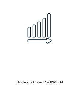 Signal concept line icon. Linear Signal concept outline symbol design. This simple element illustration can be used for web and mobile UI/UX.