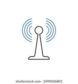 signal concept line icon. Simple element illustration.signal concept outline symbol design.