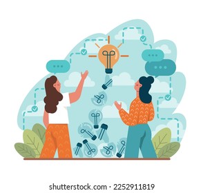 Signal concept. Person recieving or giving signal source. Allert sign, character looking for a message. Flat vector illustration