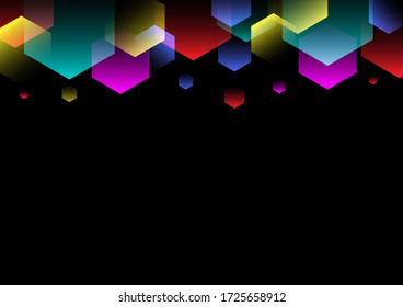 conexión de señal fondo abstracto, conexión de forma hexagonal geométrica, vector de plantilla de diseño gráfico