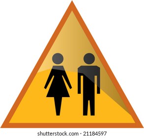 signal danger people