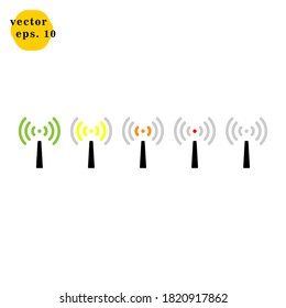 Signal Design Icon Logo Vector Template 