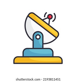 Ilustración de diseño de icono de contorno relleno del vector de la señal sobre fondo blanco. Archivo EPS 10 
