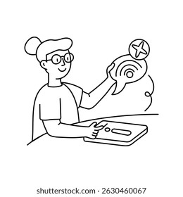 Signal drop vector outline illustrations. EPS 10 file