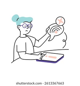 Signal drop Vector Style Illustration 