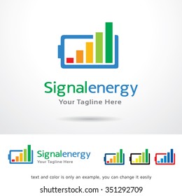 Signal Energy Logo Template Design Vector