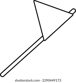 Signal Flag Camping Mark Point Element Line Style