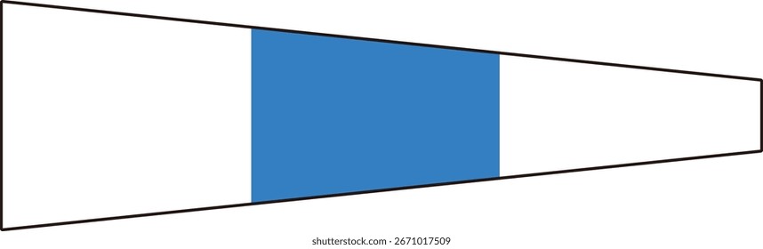 Signal Flag "Destination" - Ship and Navigation Signal Vector Illustration
