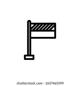 Signal Flag Icon vector illustration logo template for many purpose. Isolated on white background.