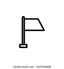 Signal Flag Icon vector illustration logo template for many purpose. Isolated on white background.