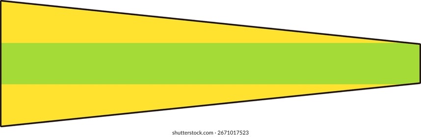  Signal Flag "Preparative" - Ship and Navigation Signal Vector Illustration