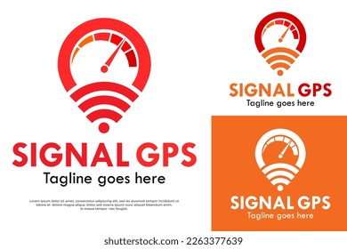 Signal gps logo template illustration. suitable for your business