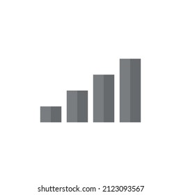 Icono de vector plano gris de señal