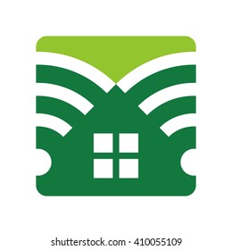 signal and home logo vector.