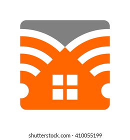 signal and home logo vector.