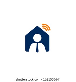 Signal House Logo Icon Vector