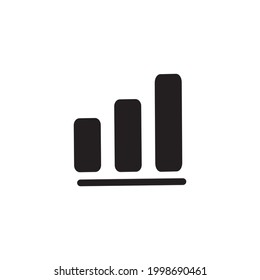 Signal icon black. Vector symbol.