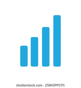 Signal icon black and white vector outline sign