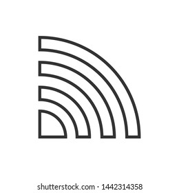 Signal Icon. Connection, Transmission Symbol for Design Elements, Websites, Presentation and Application - Vector. 