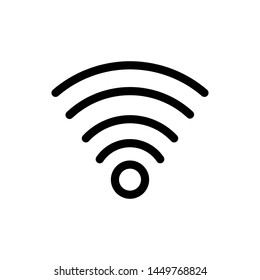 Signal icon , data celuler , concept design logo template emblem isolated illustration , network business connection wireless , outline solid background white
