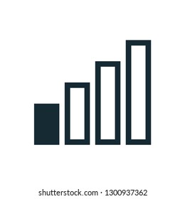 signal icon, data connection icon design vector