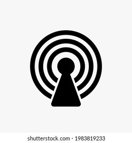 Signal icon design, Can also be used for user interface. Suitable for mobile apps, web apps and print media.