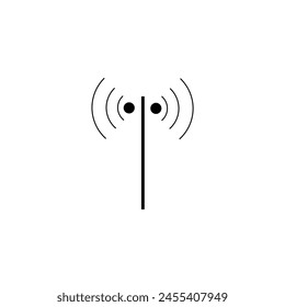  SIGNAL , ICON DESIGN ,VECTOR,Wireless connection icon. Internet of things icon. vector icon illustrations.