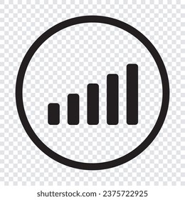 signal icon element with circle template design eps file volume icon template